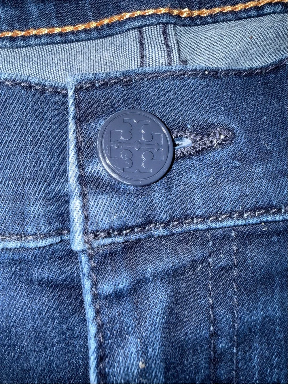 Tory Burch Navy Skinny Jeans